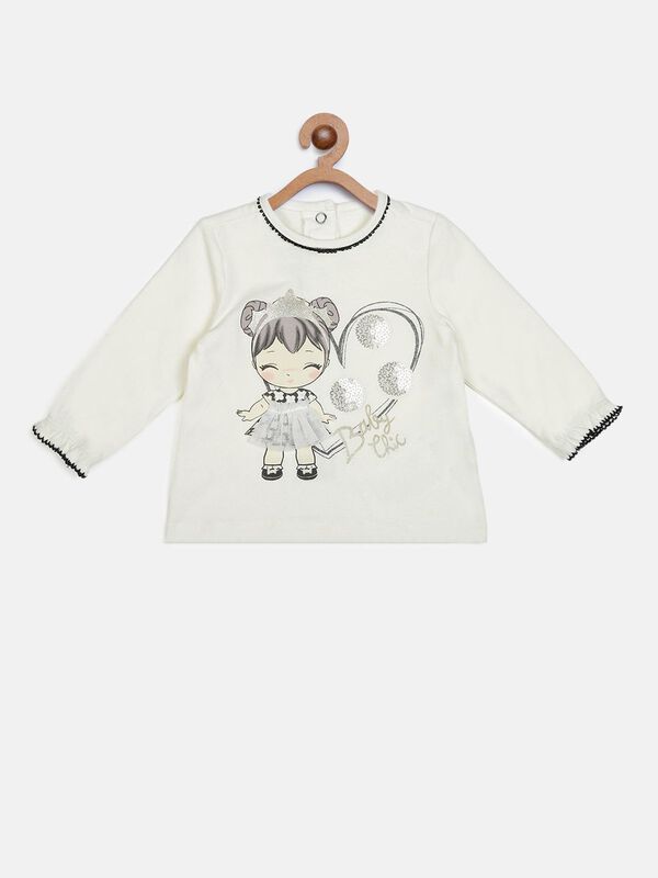 Knitted T-Shirt With Print image number 0